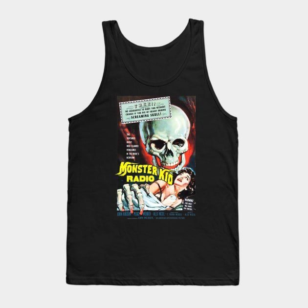 Screaming Skull on Monster Kid Radio Tank Top by MonsterKidRadio